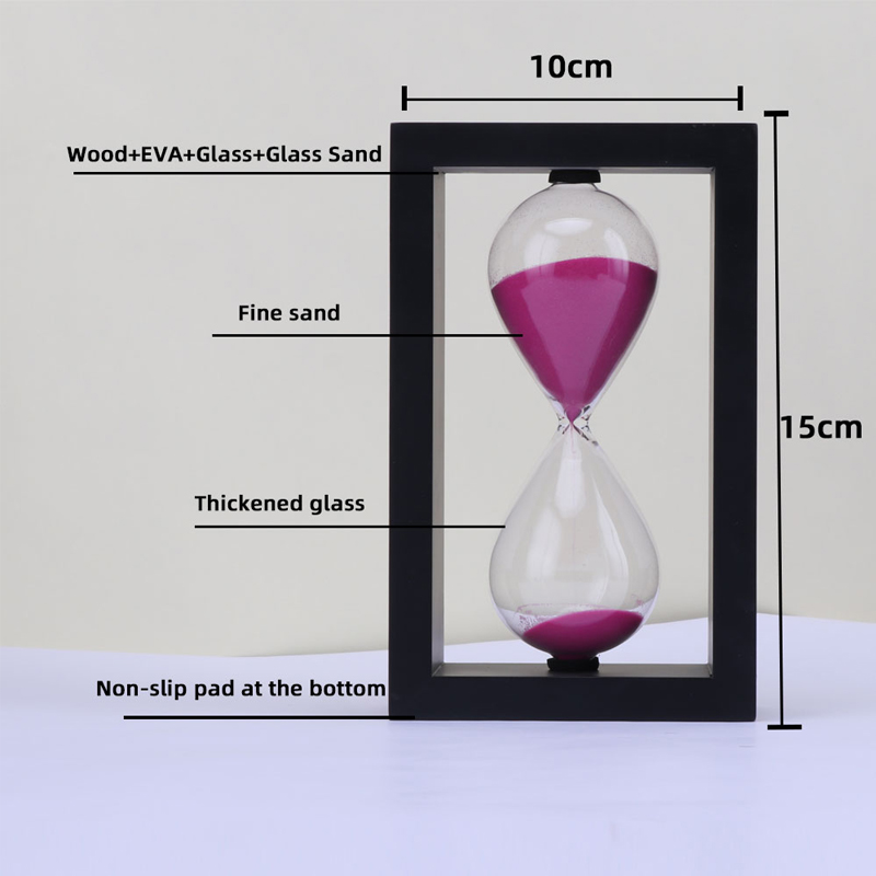 Personalizare cadru din lemn de înaltă calitate cronometru denisip 1 oră denisip decor 15 30 minute cadru din lemn din sticlă clepsidră