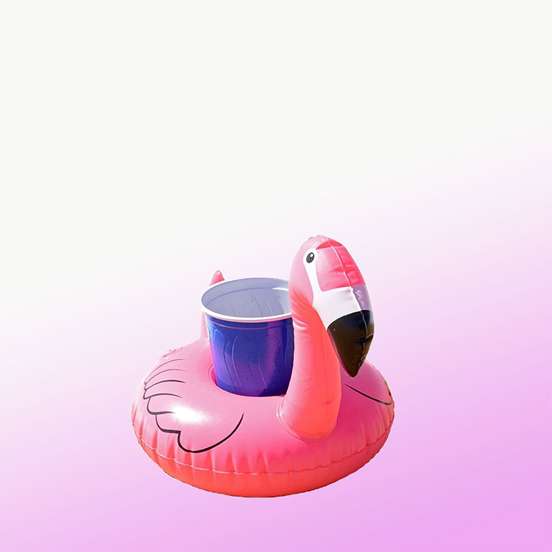 Mini Cup Suport gonflabil Flamingo Băutură Float Apă