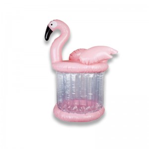 Giant roz roz flamingo gonflabil guciau răcoros, pentru petreceri de vară, jucării de vară accesorii pe plajă, beți suport pentru bar pentru bere