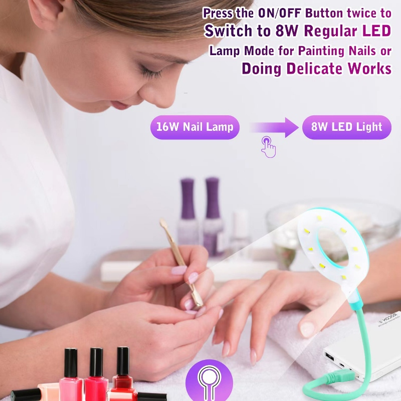 M&r 102 Lampa cu unghii LED fără fir&16W Lampa fluorescentă