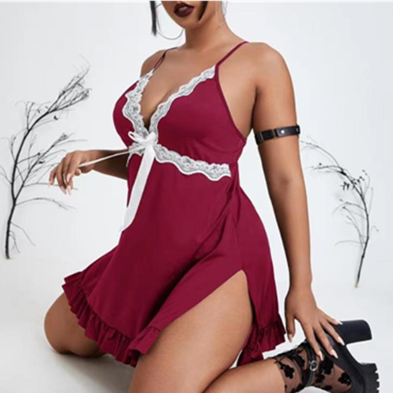 Femei sexy rochie denoapte denoapte denoapte de dormit prăjit vin de dormit sexynopți sexy garter lenjerie