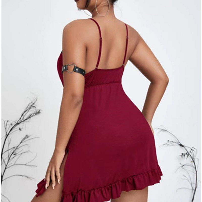 Femei sexy rochie denoapte denoapte denoapte de dormit prăjit vin de dormit sexynopți sexy garter lenjerie