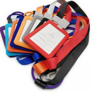 Fabrica cu ridicata cu ridicata siliconul de tip silicon ID IDGE ID Nume Card Card Tag Suport cu fereastră acrilică clară