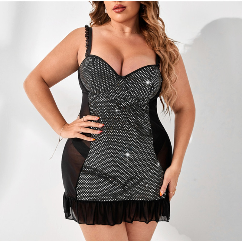 Contrast Sequine Sexy Health Hear Bright Bright Suspend
