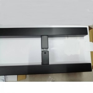 SS-031 Negru de înaltă calitate din oțel inoxidabil ușă de sticlă apăsare Mânerul H THE FORMĂ PARTEA DOUBLE, COMPLETĂ COMPLETĂ DE 24 CENI
