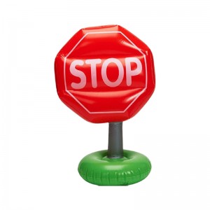 Producători PVC personalizat PVC Gonflabil Semne de trafic Bloting Blocks Roads Triunghi Semne Road Semne de avertizare Jucărie din PVC