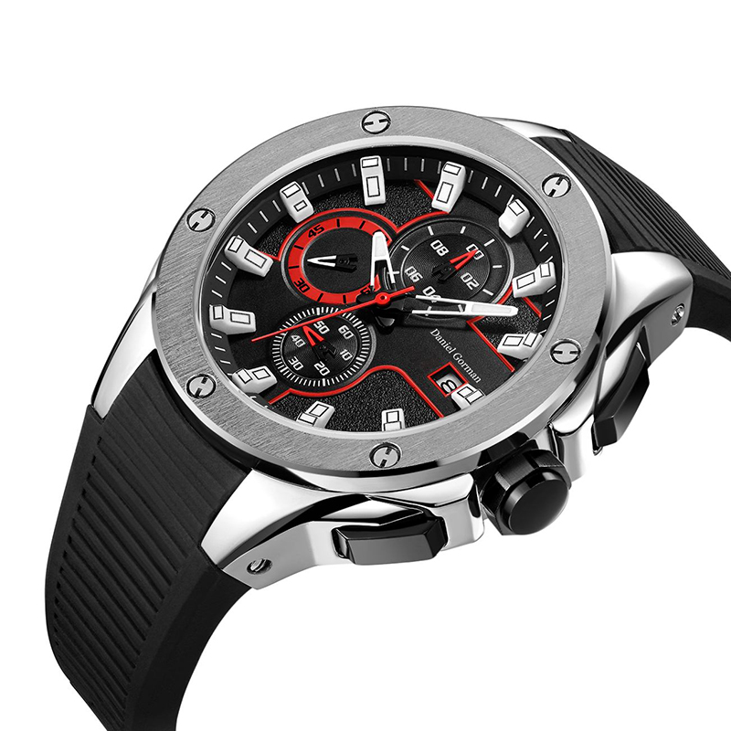 Daniel Gormantop Brand Luxury Sport Watch Bărbați Ceasuri militare curele de cauciuc albastru Cascadă automată C RM2205