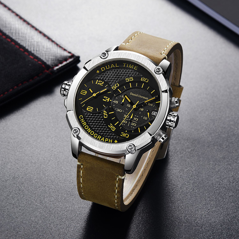 Danlei Gorman RM220 ceas de top de lux de lux Waterproof Watch Sports Quartz piele militară Dropshipping Dropshipping