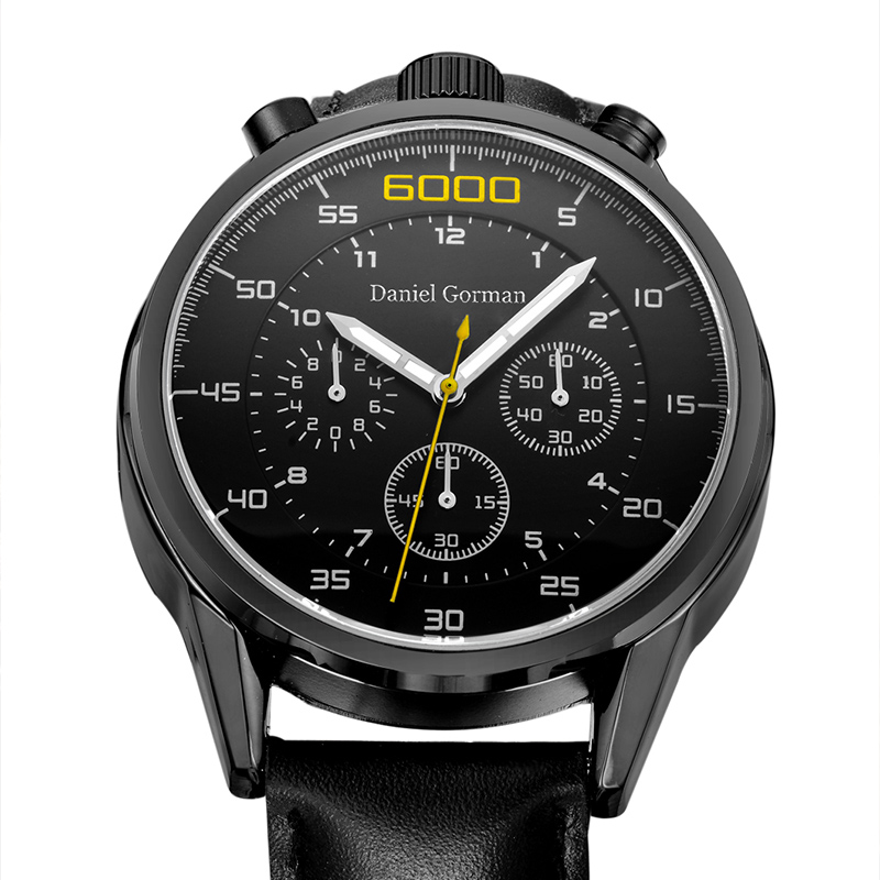 Ceasuri sportive Daniel Gorman Casual Casual Men Classical Sports Classical Sports Oțel inoxidabil