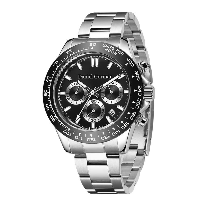 Daniel Gorman Brand Angros curea curea de lux pentru bărbați de lux Luminous 30m Cronograf impermeabil Quart Ceasuri Men Wristrm220428