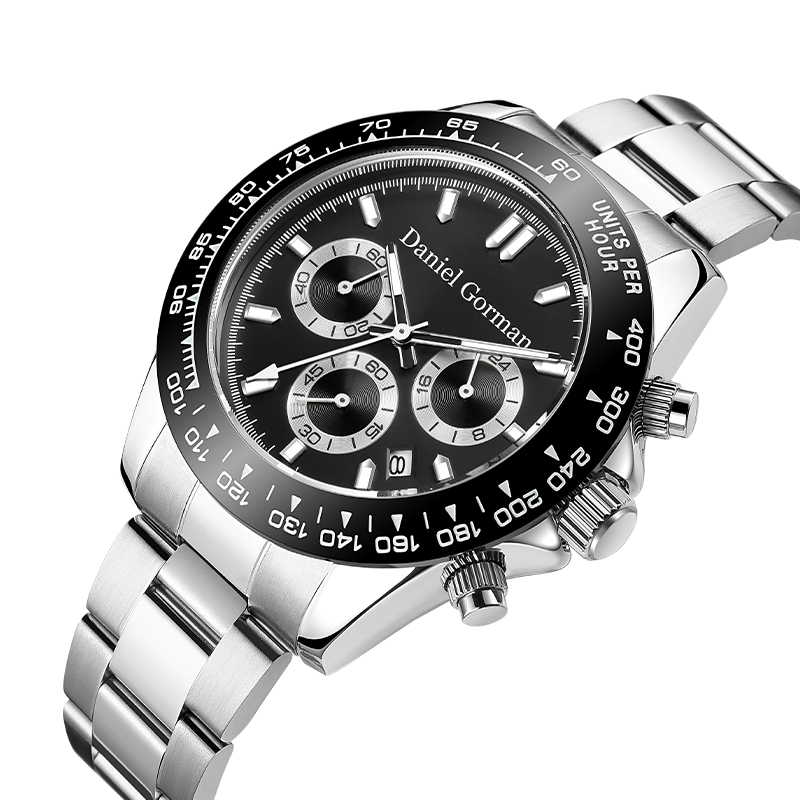 Daniel Gorman Brand Angros curea curea de lux pentru bărbați de lux Luminous 30m Cronograf impermeabil Quart Ceasuri Men Wristrm220428