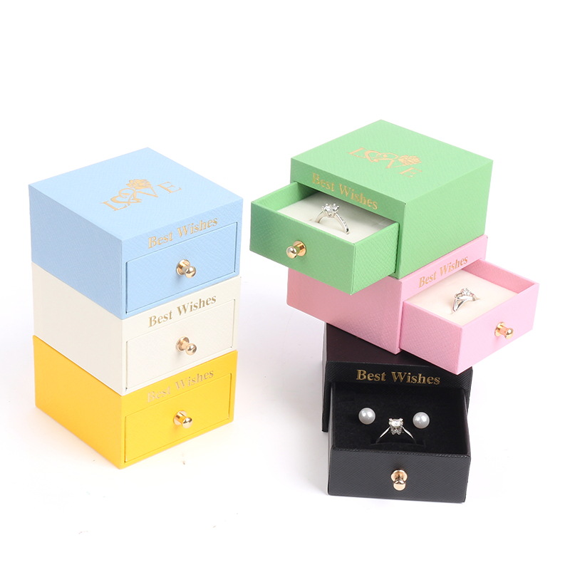 Nou macaron sertar cutia de bijuterii cutia cu cutie de ringuri cutii de cercei cutie cutie cutia cutii de bijuterii cutia de bijuterii