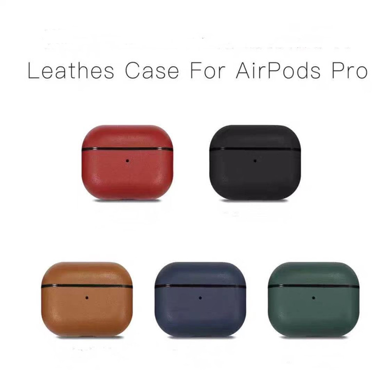 Carcasă din piele AirPods Pro, carcasă din piele cu ceară retro retro a căminuluinebun, complet realizat manual, LED frontal vizibil, (maro închis)