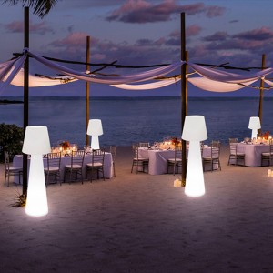 Festival polietilenă decorativă LED în aer liber Lăvădă de podea pentru Garden Lawn Party și Eveniment în aer liber Decorare Lumină LED Lampă de podea