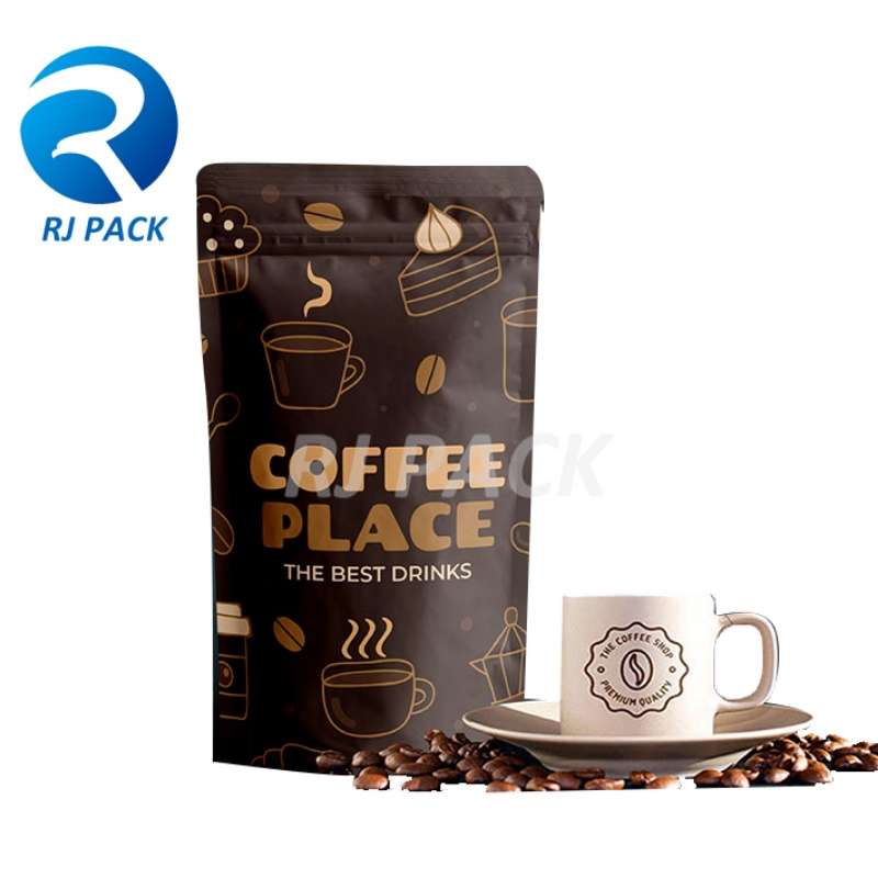 Doypack cu supapă pentru cafea