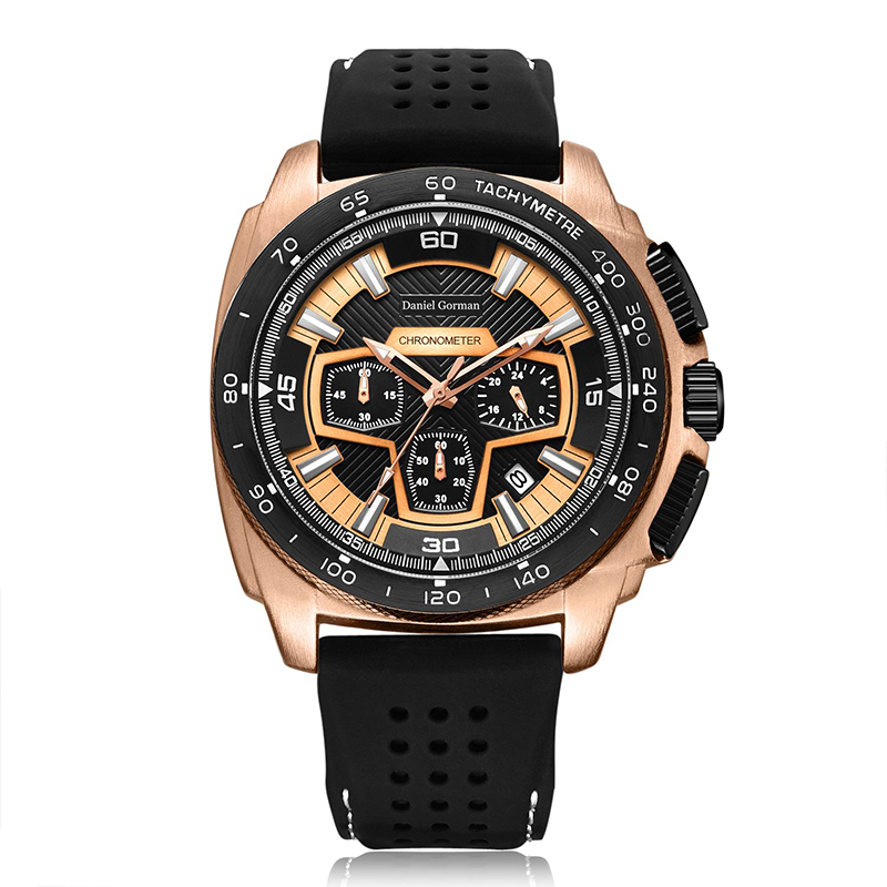 Brand Daniel Gormantop de Luxur Sport Sport Men Militar Ceasuri de cauciuc albastru curea de cauciuc ceasuri automate impermeabile RM2206