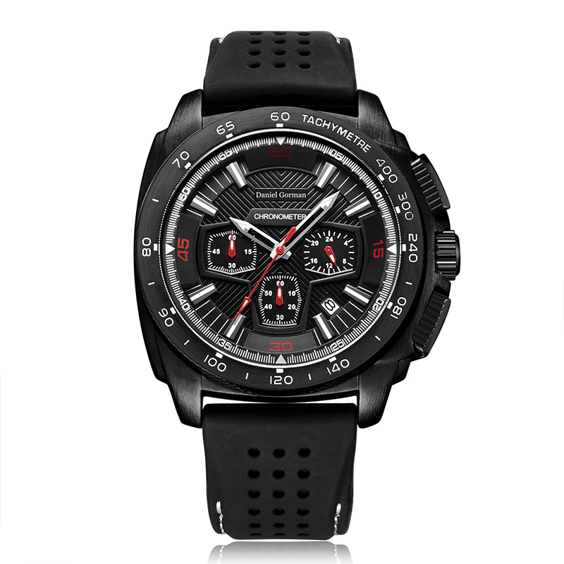 Brand Daniel Gormantop de Luxur Sport Sport Men Militar Ceasuri de cauciuc albastru curea de cauciuc ceasuri automate impermeabile RM2206