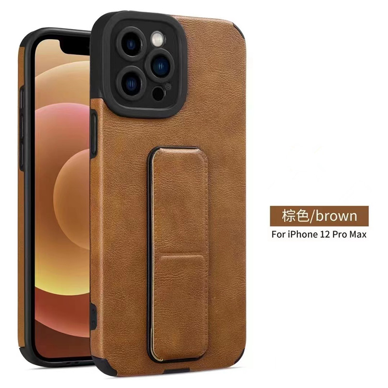 Potrivit pentru carcasă Apple iPhone12Pro Max, tip de suport pentru telefon mobil din piele iPhone13pro din piele de protecție din piele