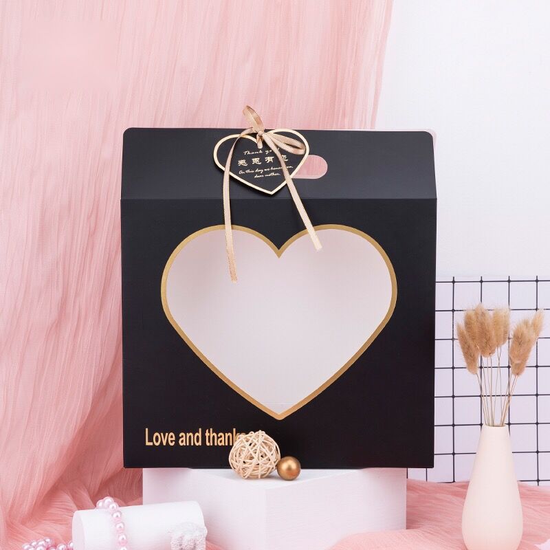 Cutie de flori Love Box Hand Paper Cutie Cadou Cutie de ambalare Aparat de apă impermeabil Material de ambalare Flori Flori