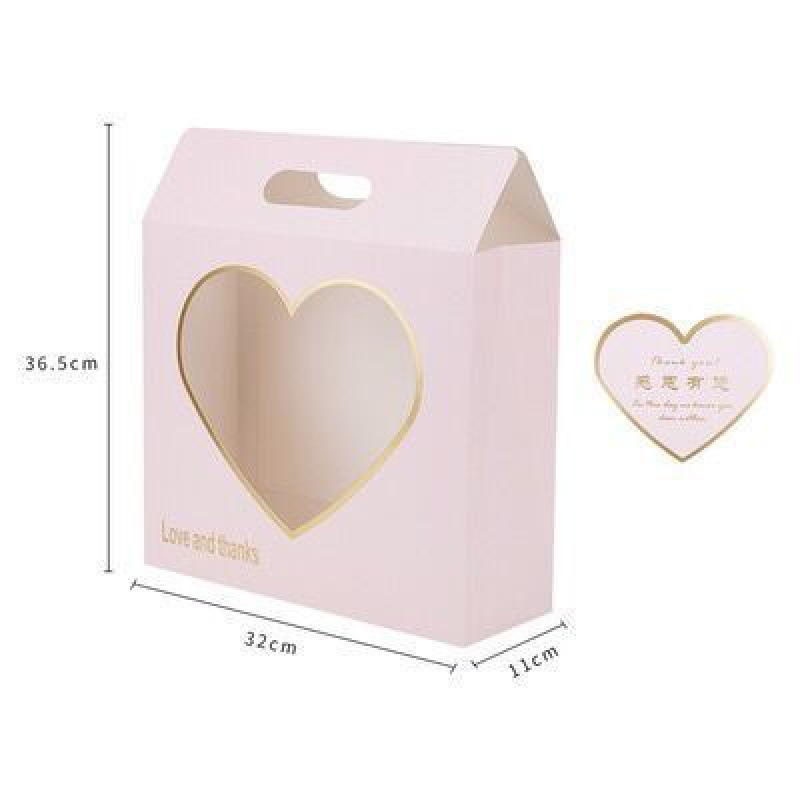 Cutie de flori Love Box Hand Paper Cutie Cadou Cutie de ambalare Aparat de apă impermeabil Material de ambalare Flori Flori