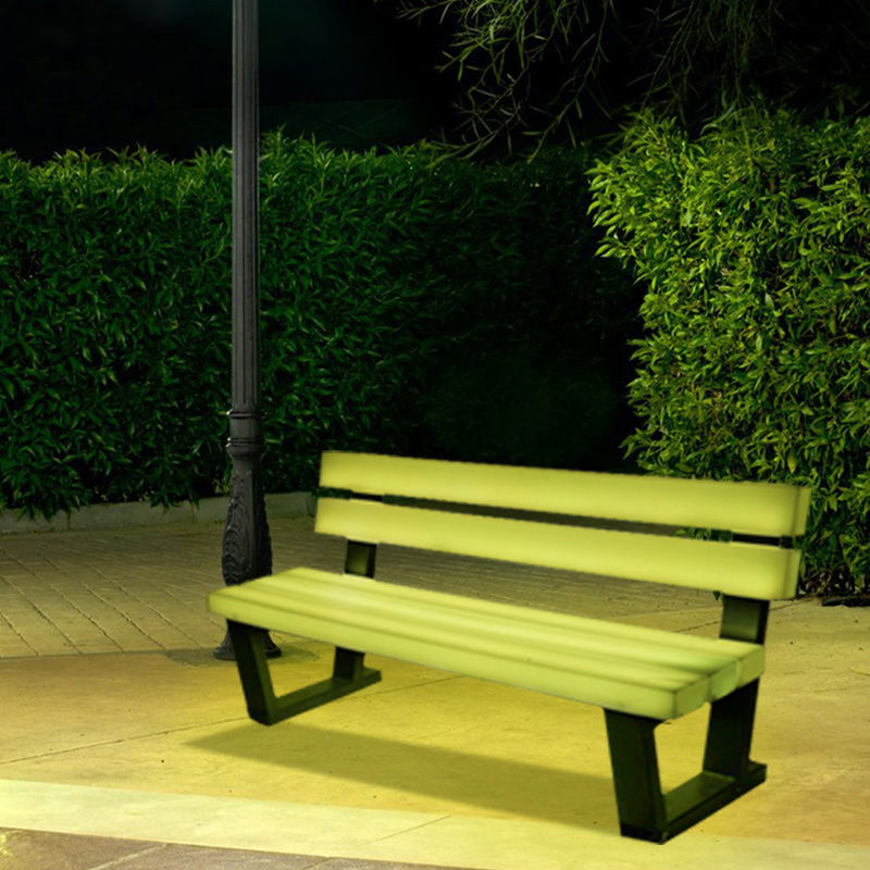 16 culori Mobilier LED Bănci de grădină impermeabil
