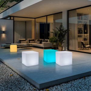 LED Luminous Cube Light Creative Creative Outdoor Stool Impermeabil KTV Square Scaun Bar Scaun Concert pentru Eveniment Atmosfera Dispunerea