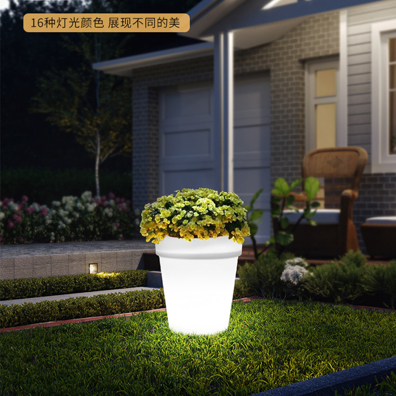 LED-uri cu LED-uri în aer liber Lumini de vase mici (16 moduri, dimmabile, IP68 IPUROF) LAMPA LAMPĂ DE PLOT DE TELECTĂ DE TEME