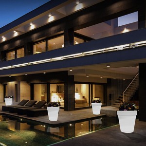 LED-uri cu LED-uri în aer liber Lumini de vase mici (16 moduri, dimmabile, IP68 IPUROF) LAMPA LAMPĂ DE PLOT DE TELECTĂ DE TEME