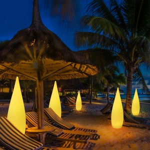 Garden Patio Deck Decorare piscină LED modernă LED -ul stând podea la distanță RGB Culoare Schimbare LED LED Lămpi de podea Lumini de exterior