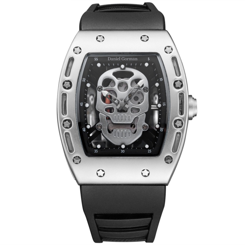 Fashion Skull Men \\ \\ sterz Watch Daniel Gorman GO11 Creative Dial Watch for Men Clock Gold Life Iaterproof Men \\ Stilul sportiv al bărbaților