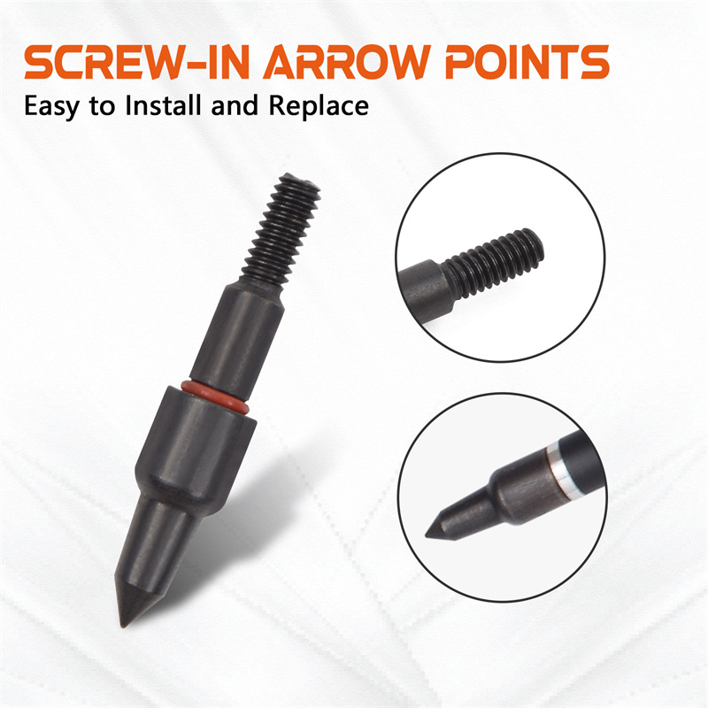 Elongarrow 100 Grain Archery Sterowheads pentru săgeți de 7,8 mm