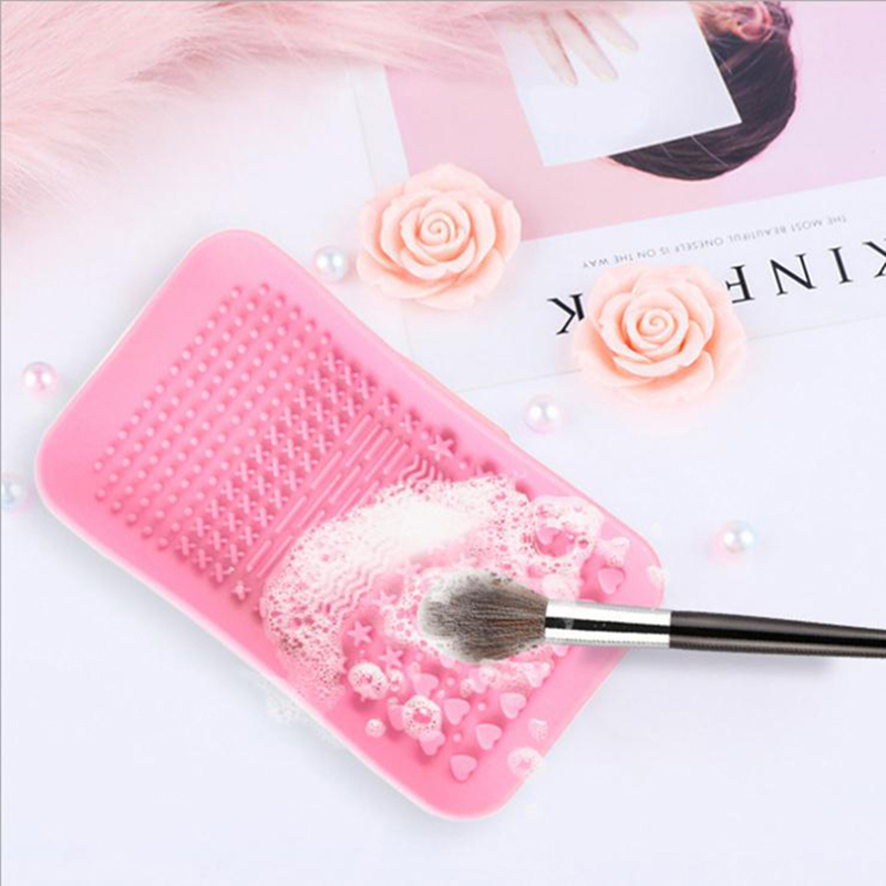 Machiaj de spălare perie de spălare fundație fundație machiaj perie scrubber placă de silicon machiaj perie de machiaj perie de curățare