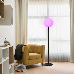 Lampa modernă de podea RGB cu dimmer pentru living