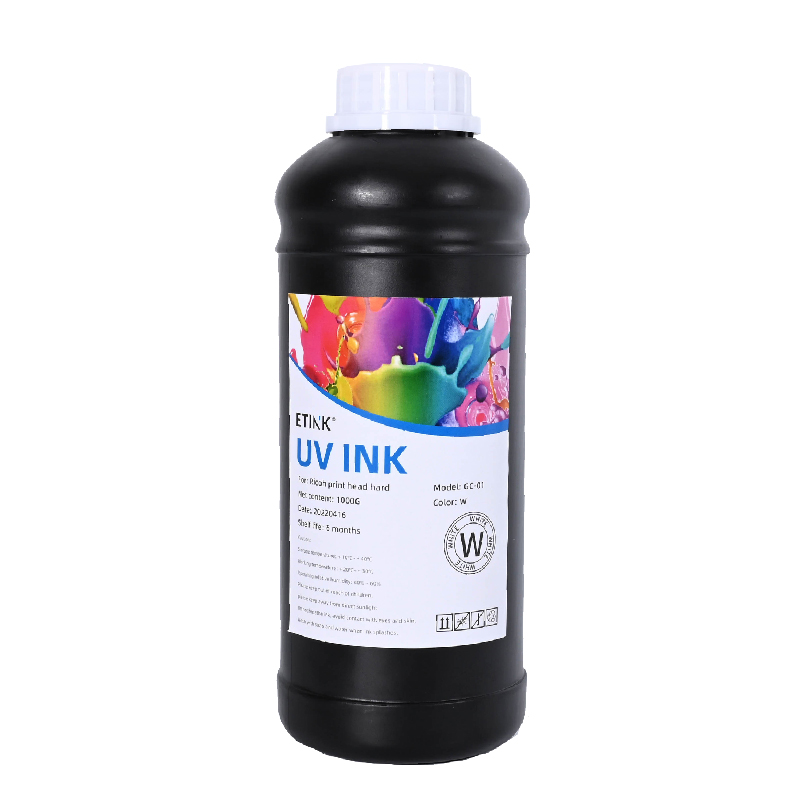 Cerneala moale condusă de UV este potrivită pentru Ricoh Imprimat Head pentru imprimare metal, acrilic