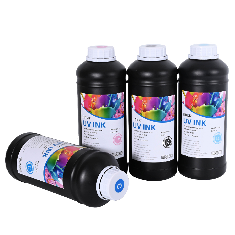 Cerneala moale condusă de UV este potrivită pentru Ricoh Imprimat Head pentru imprimare metal, acrilic
