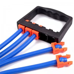 Expander piept de putere reglabil pe cinci rânduri cu tub de rezistență la mâner