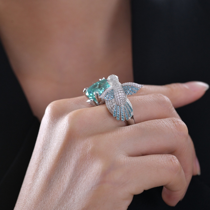 Nou design Sterling Silver 925 cu AAAAA Zircon Stone Stone Inel Gata de expediere