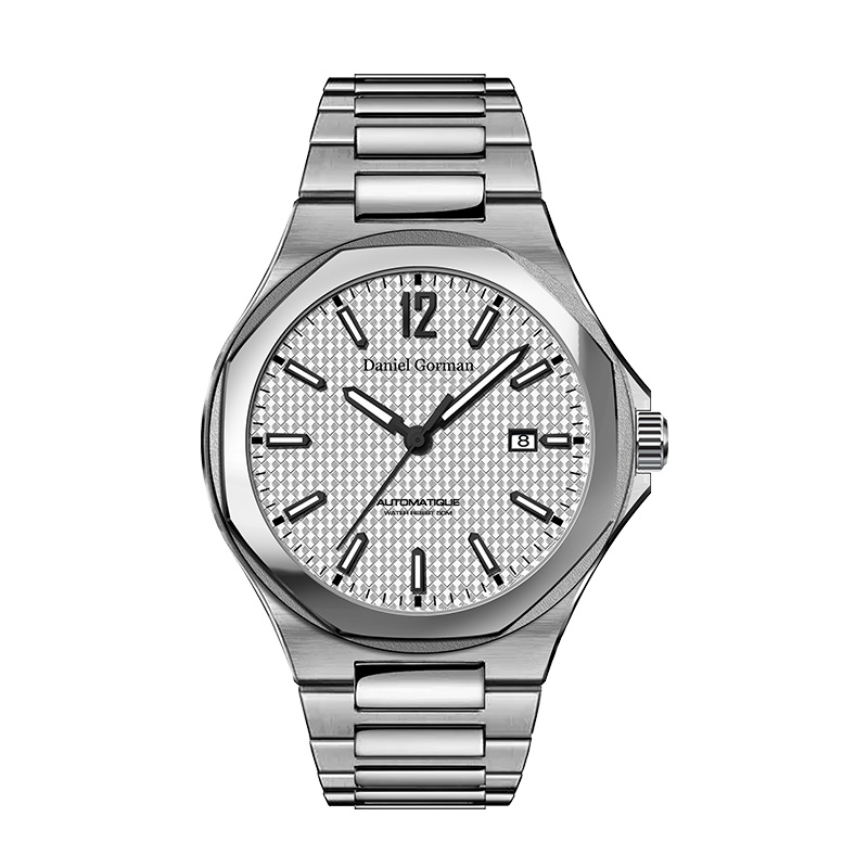 Daniel Gorman DG9007 Luxury Men \\ s Logo personalizat 316 Ceas de cuarț din oțel inoxidabil din oțel inoxidabil