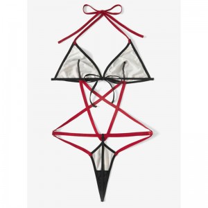 Imprimați halter cu tanga design pentru căpitan sexy criss teddy și bustier