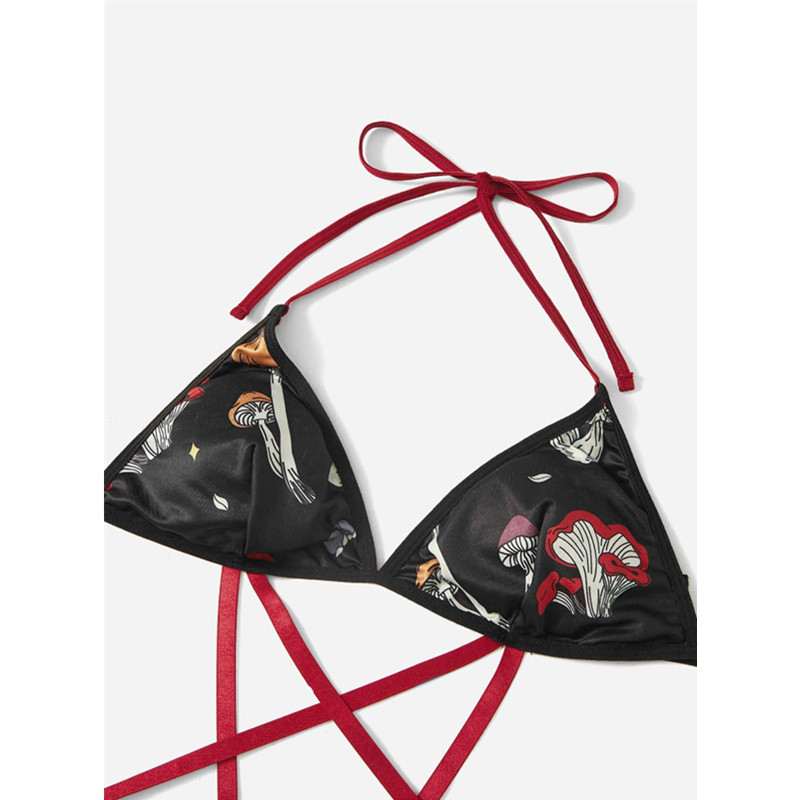 Imprimați halter cu tanga design pentru căpitan sexy criss teddy și bustier