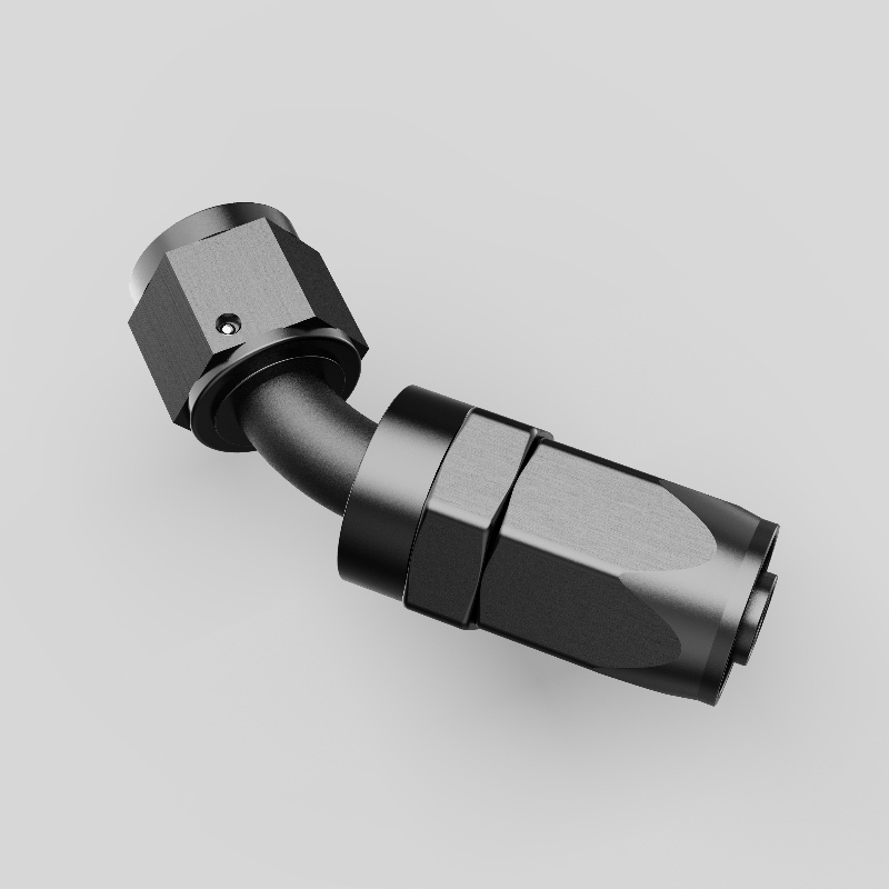 45 de grade din aluminiu o bucată cu un flux complet de furtunul pivotant Finistiți de combustibil Furnunare cu combustibil O montare