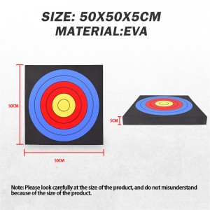 Elongarrow 50*50*5cm EVA Target Target Target pentru arcașii arbori