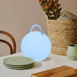 LED atmosferă colorată lampă denoptieră cu control tactil cu control tactil încărcare wireless lampă de masă modernă rotundă cu boxe