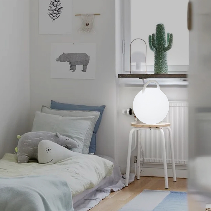 LED atmosferă colorată lampă denoptieră cu control tactil cu control tactil încărcare wireless lampă de masă modernă rotundă cu boxe
