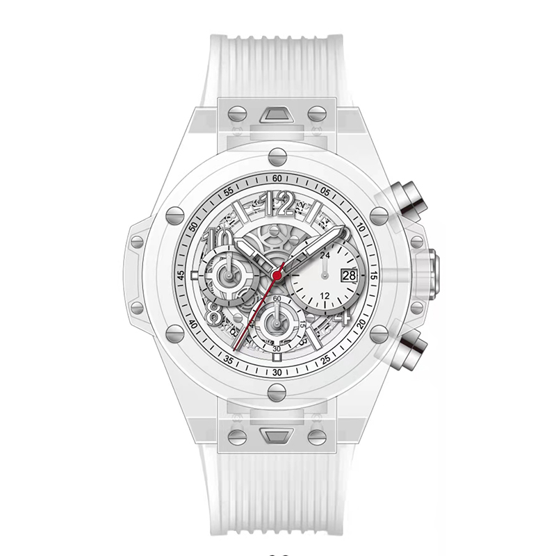 Daniel Gormanrm2209 Automat acrilic transparent design pentru bărbați \\ \\ \\ \\ \\ \\ quartz watch waterproof men \\ 's Watch Business Watch Men \\'s Watch