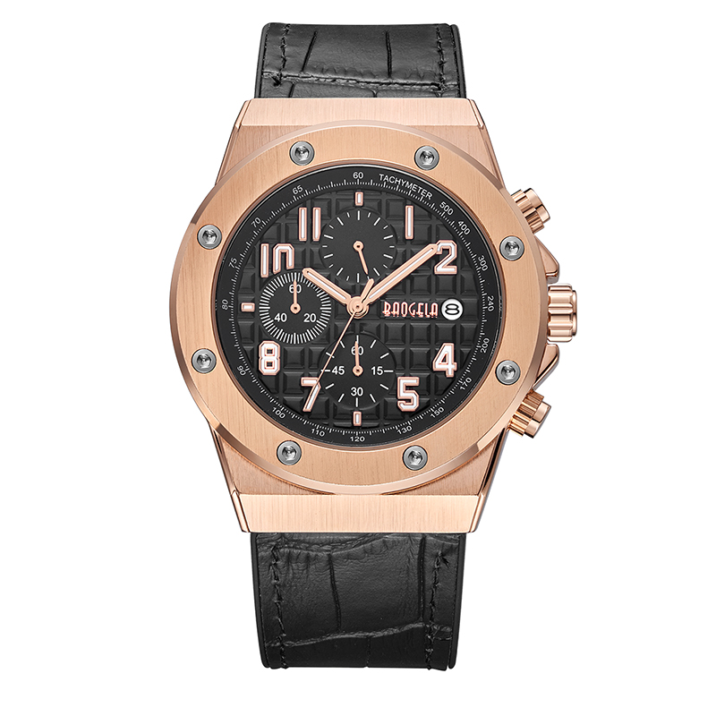 BAOGELA MEN \\'S Chronograph Quartz Ceasuri 2022 NOU SPORT IPURAF SPORTIE CASC CASC CAZ COMPLETĂ CÂND CUMPĂRĂ PIELE 1805 BLUE