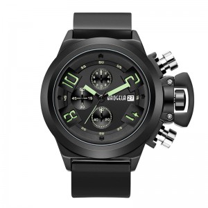 Baogela Chronograph Watch Top Brand Luxury Luminous Silicon Quartz Ceasuri de încheietură Sporturi militare pentru mână pentru bărbat 1606 Green
