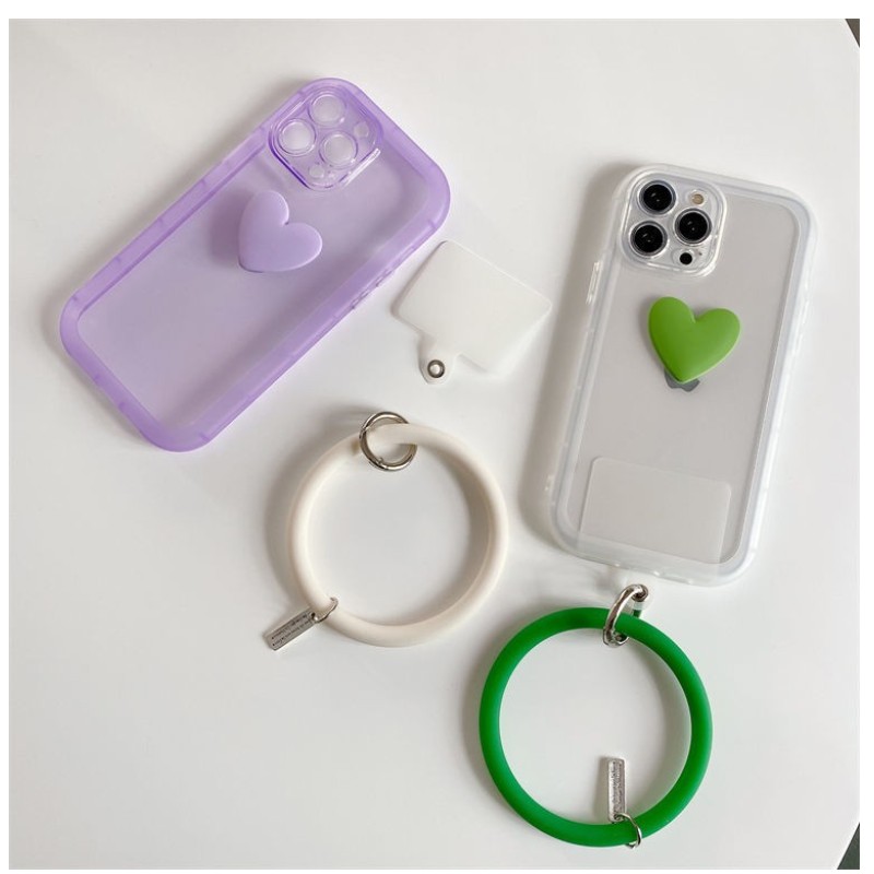 Potrivit pentru carcasă pentru telefonul mobil iPhone13pro, carcasă pentru telefonul mobil silicon, carcasă soft de dragoste cu brățări