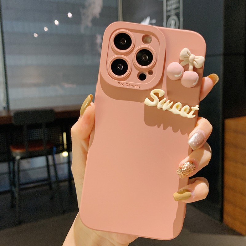 Potrivit pentru carcasă pentru telefonul mobil Apple iPhone12 Pro Max, carcasă pentru telefonul mobil silicon, carcasă pentru telefon mobil Cherry