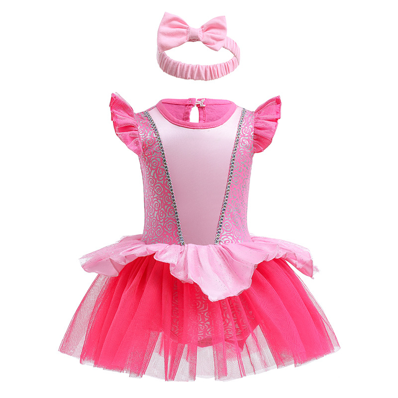 Halloween Girls Princess Romper 1 2 ani denaștere rochie de zile fanteziste pentrunou -născuți Elsa Ariel Rapunzel Belle Dress Up Up Up